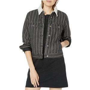 $110 RVCA Women’s Spitting Image Button Jacket Faux Fur Size XS